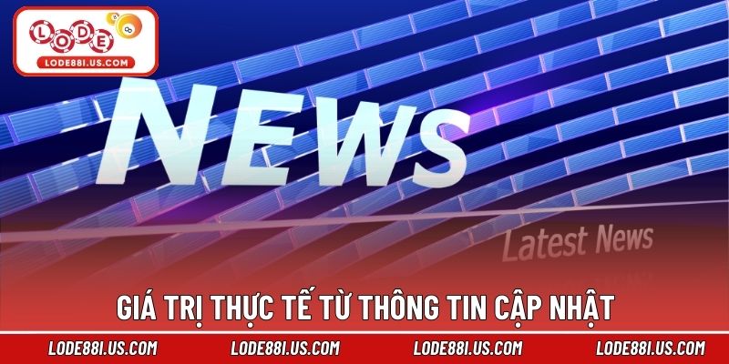 Giá trị thực tế từ thông tin cập nhật