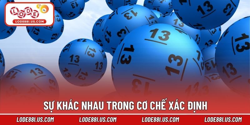Sự khác nhau trong cơ chế xác định